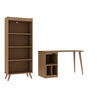 Manhattan Comfort Hampton 2- Piece Home Extra Storage Office Set, Maple Cream 27PMC5